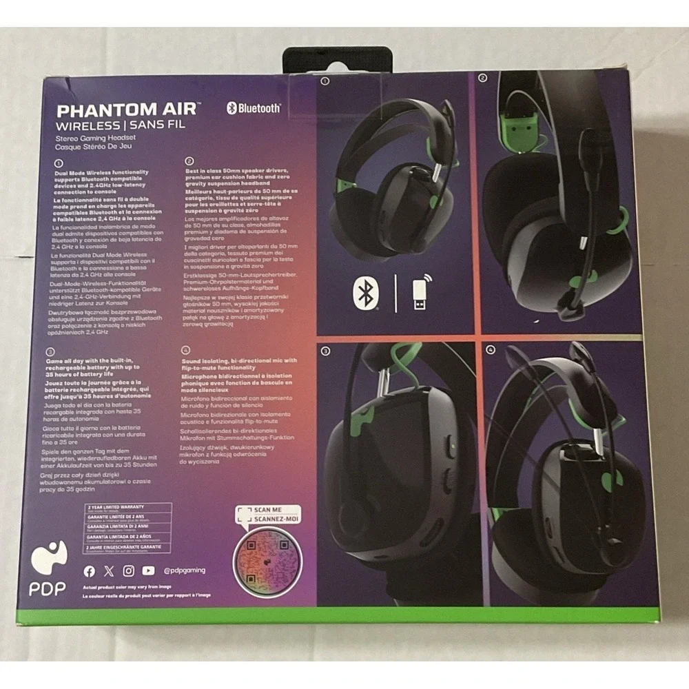 PDP Phantom Air Dual-Mode Wireless Gaming Headset for Xbox Series-New in box